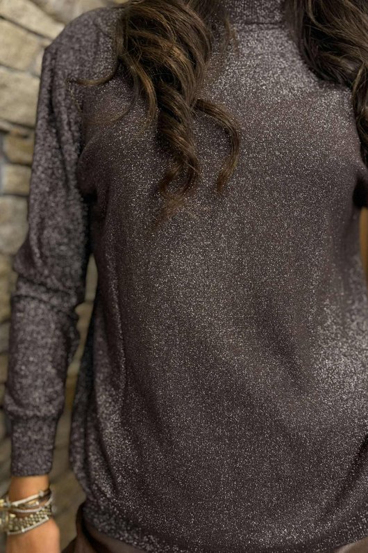 Tallulah Soft Stretch Sparkle Skim Knit Chocolate